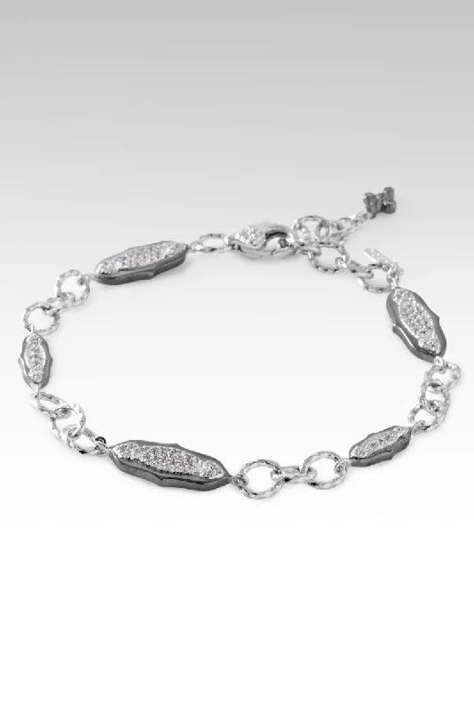 Bracelets with open cuff for easy wear -Passionate Promises Bracelet™ in White Zircon