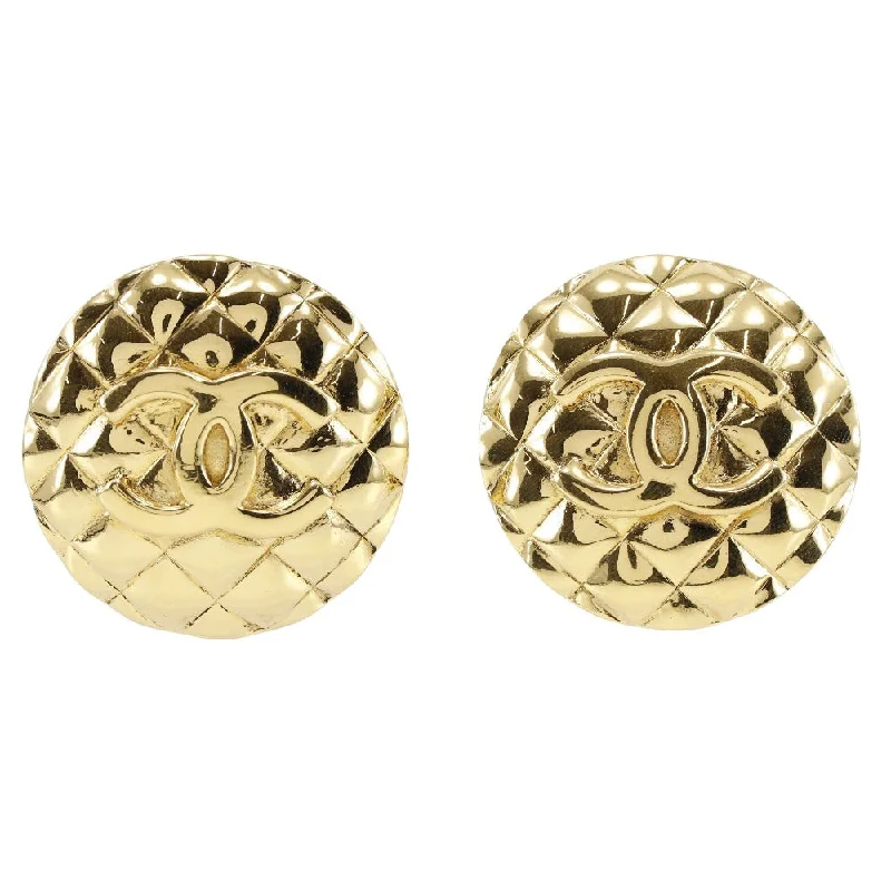 Vintage rings with engraved floral band designs -Chanel Coco Mark  Metal Earring Jewelry (Pre-Owned)