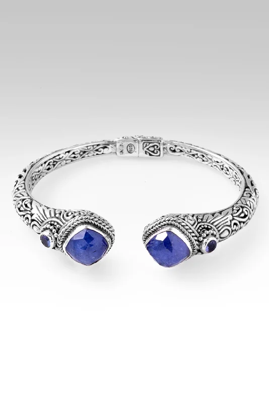 Bracelets with spiral designs for eye-catching twist -Gratitude Wins Tip-to-Tip Bracelet™ in Tanzanite