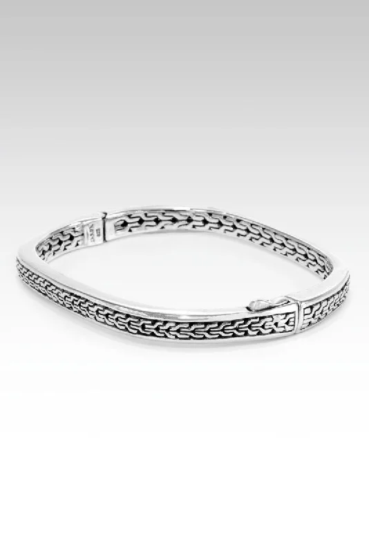 Bracelets with branch patterns for nature flair -Perseverance Bangle™ in Chainlink