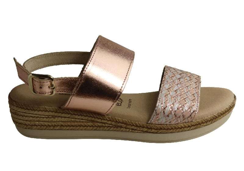 Comfortable sandals for women with cushioned soles and adjustable straps-Lola Canales Celina Womens Comfortable Leather Sandals Made In Spain