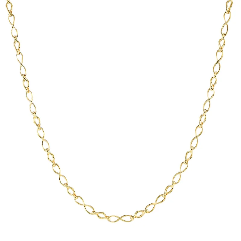 Unique necklaces and pendants with vintage-inspired designs for timeless appeal-Thin Infinity Chain Necklace - 24"