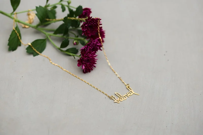 Necklaces and pendants with zodiac constellation designs for an astrological touch-Brass Beloved Necklace