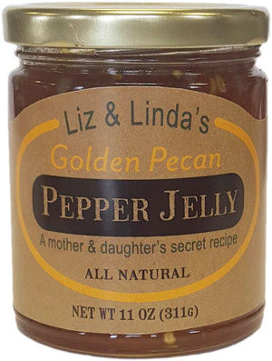 Best necklaces and pendants with adjustable chains for a customizable fit-Liz & LInda's Golden Pecan Pepper Jelly