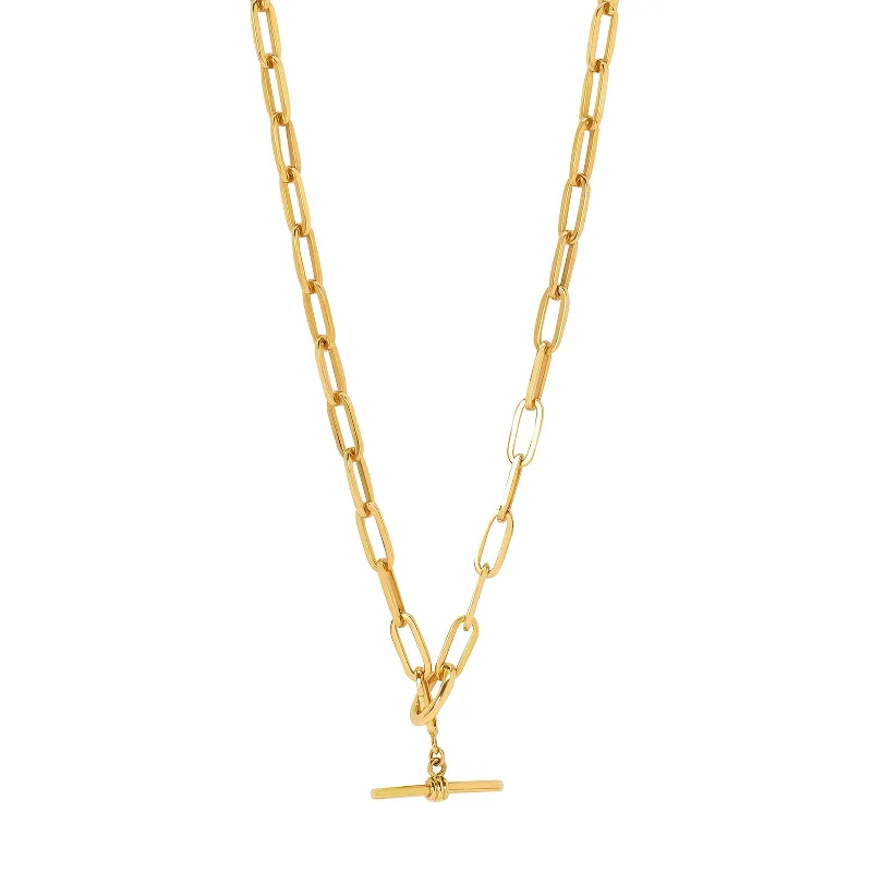 Beautiful necklaces and pendants with layered chains for a fashionable, chic look-Toggle Clasp Chain Necklace - 6mm