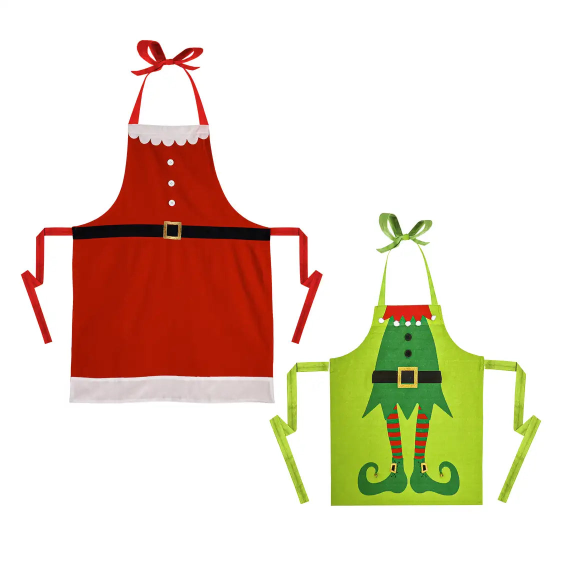 Best necklaces and pendants with personalized coordinates for a special keepsake-Mommy & Me Christmas Apron Set