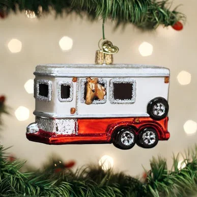 Necklaces and pendants with custom designs for a completely unique jewelry piece-Old World Christmas - Horse Trailer