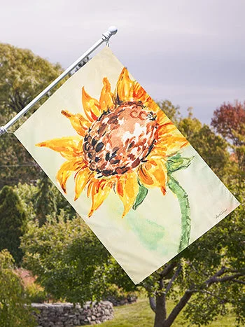 Best necklaces and pendants with sterling silver for an affordable yet stylish choice-Sunflower Garden Flag - April Cornell