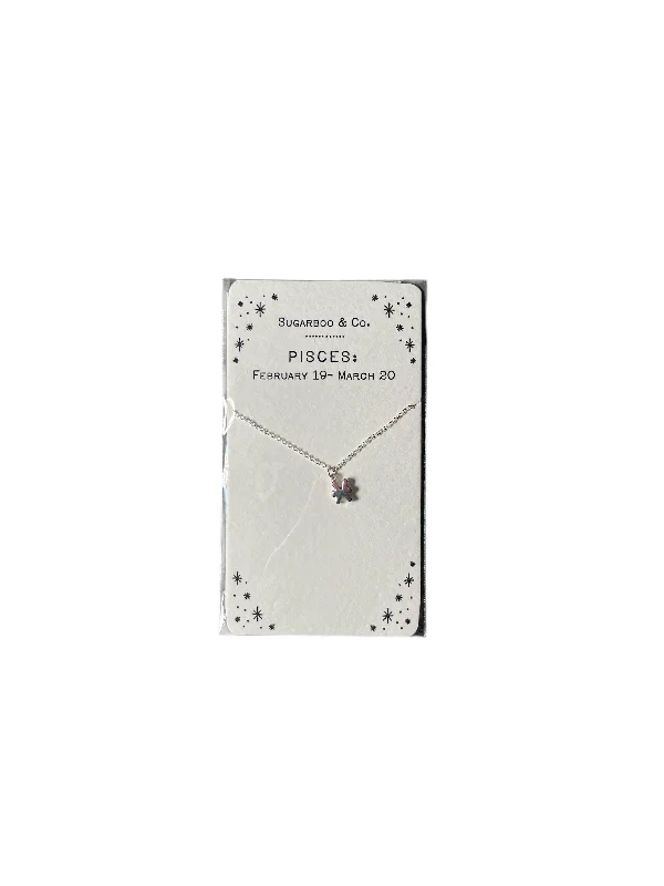 Beautiful necklaces and pendants with diamond-encrusted designs for maximum sparkle-Zodiac Necklace - Pisces